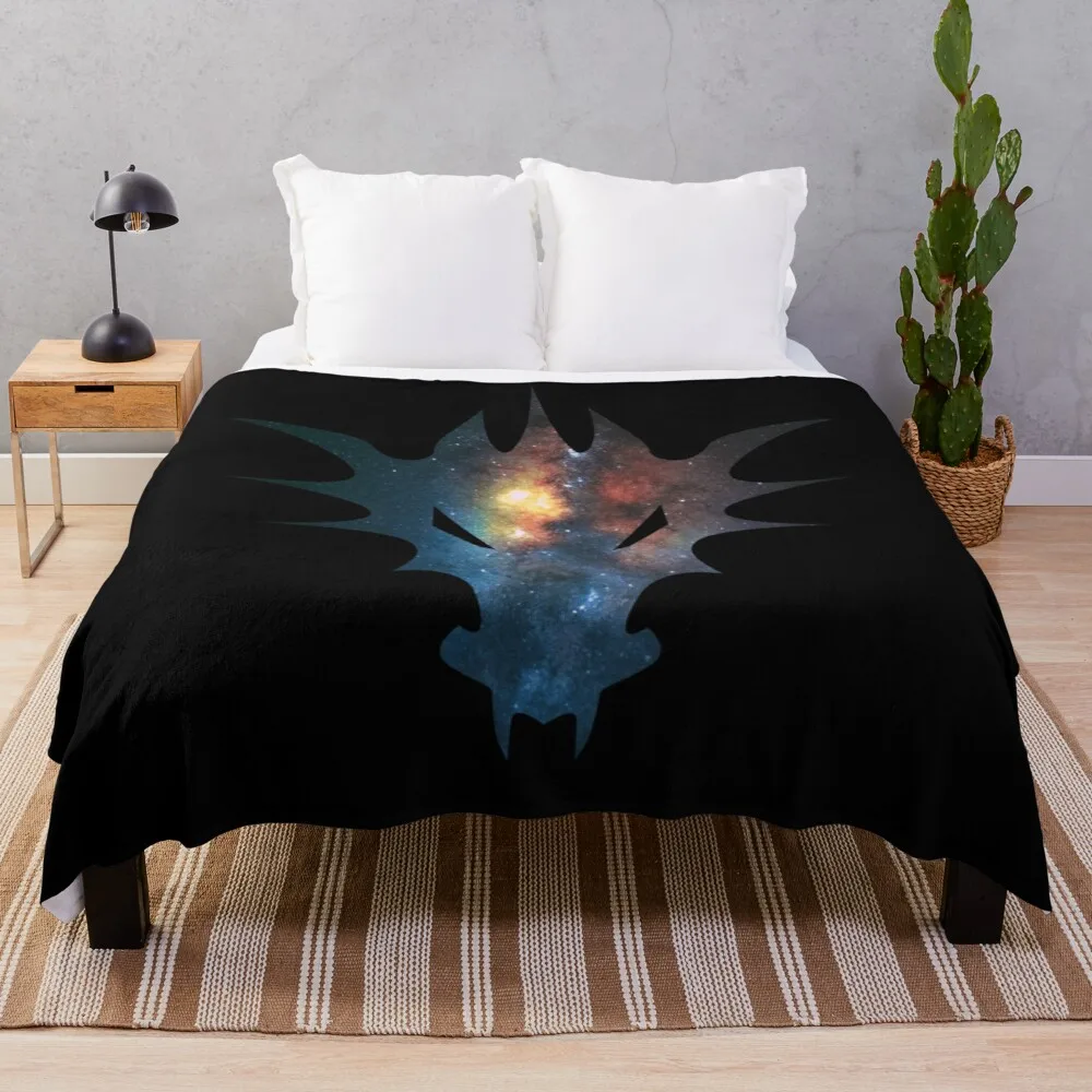 Космическая акварель Легендарные животные дракон Классическая декоративная кровать дорожная легкая кровать бохо плед