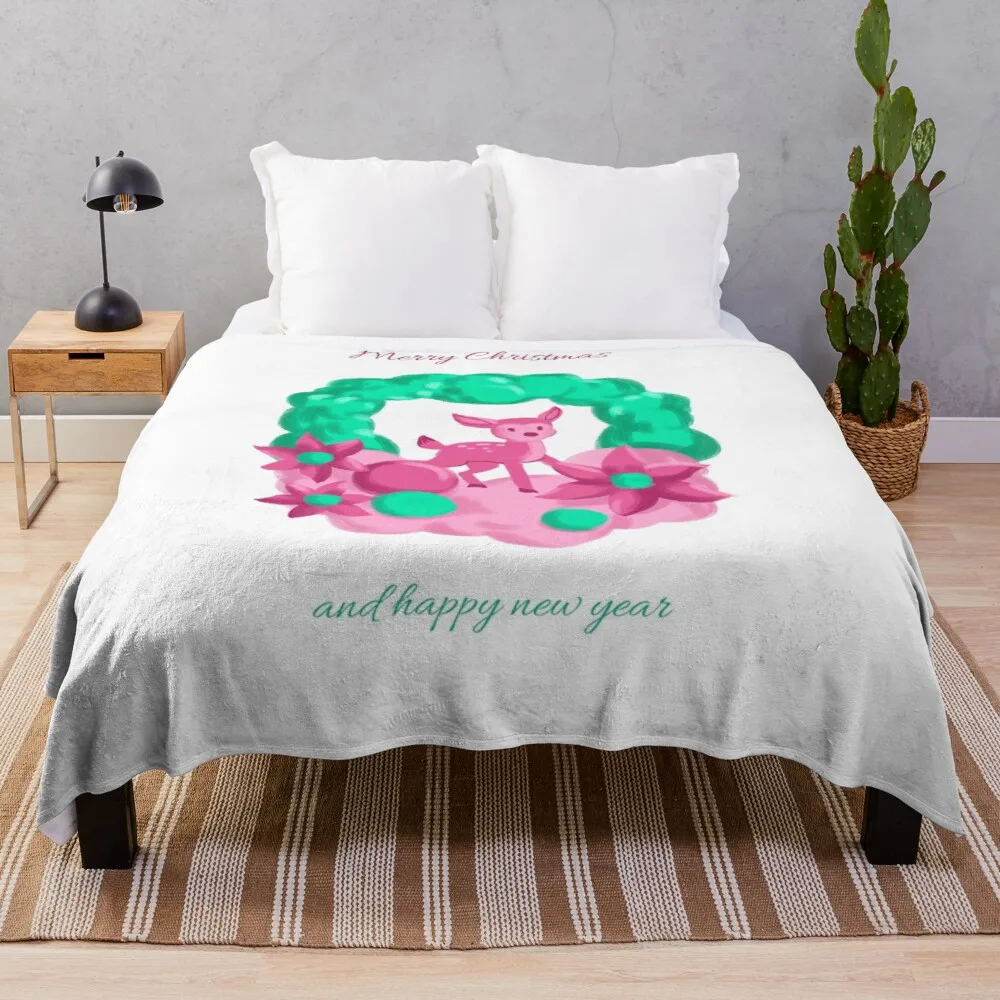 Красочный мех северного оленя Шерпа, роскошное меховое одеяло для двоих
