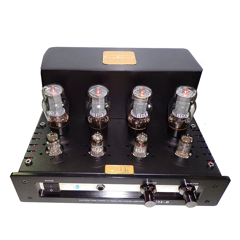 НОВЫЙ комбинированный тип MC34B и ламповый усилитель HIFI для наушников fever 6P3 ламповый усилитель мощности 22Wx2 Частотная характеристика: 20 Гц ~ 40 кГц