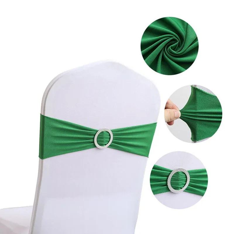 оптовые эластичные пояса для стульев, повязка на голову с узлом для свадебного стула в стиле Кантри, Элегантное праздничное кресло, эластичная лента для стула для вечеринки 50/100шт