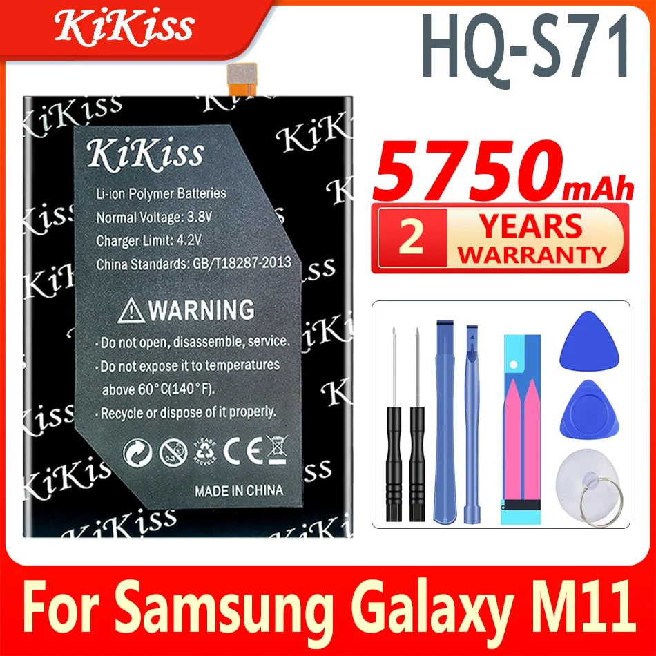 Сменный аккумулятор KiKiss емкостью 5750 мАч HQ-S71 HQS71 для Samsung Galaxy M11 M 11 Аккумуляторная батарея