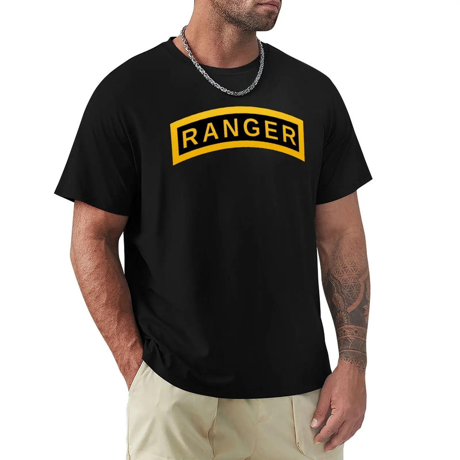 Футболка Ranger Tab США, футболка blondie, мужская одежда, мужские футболки с длинным рукавом